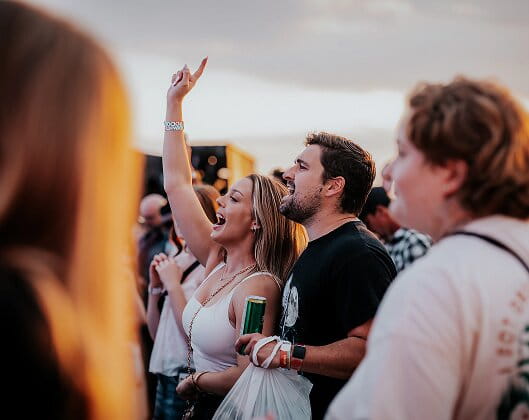 Rock The Runway crowd enjoying the festival