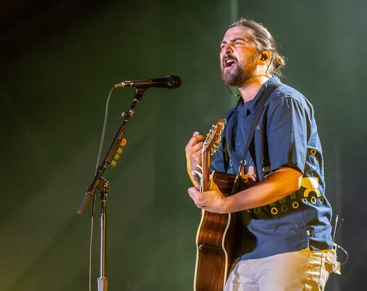 Rock The Runway artist on stage