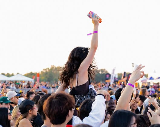 Rock The Runway crowd enjoying the festival
