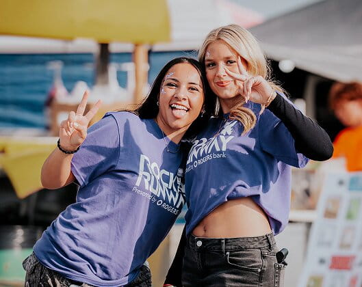 Rock The Runway volunteers enjoying the day